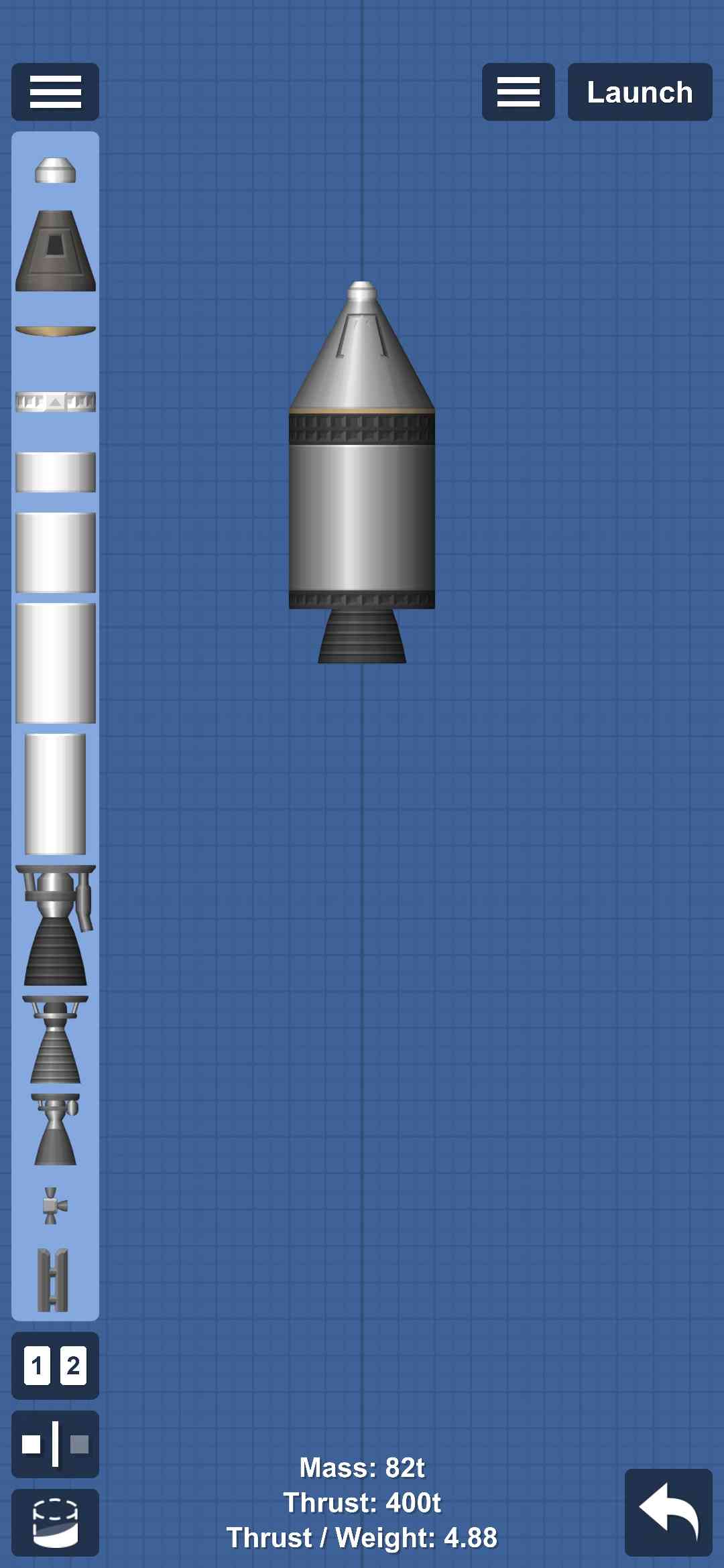Apollo command module Blueprint for Spaceflight Simulator