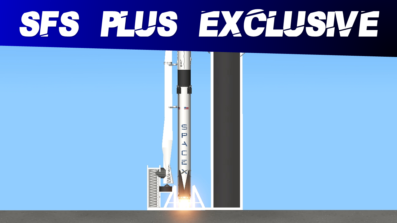 Falcon 9 ISS Blueprint for Spaceflight Simulator Exclusive SFS PLUS