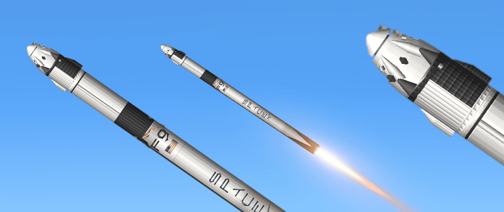 Falcon 9 Crew Dragon Blueprint for Spaceflight Simulator