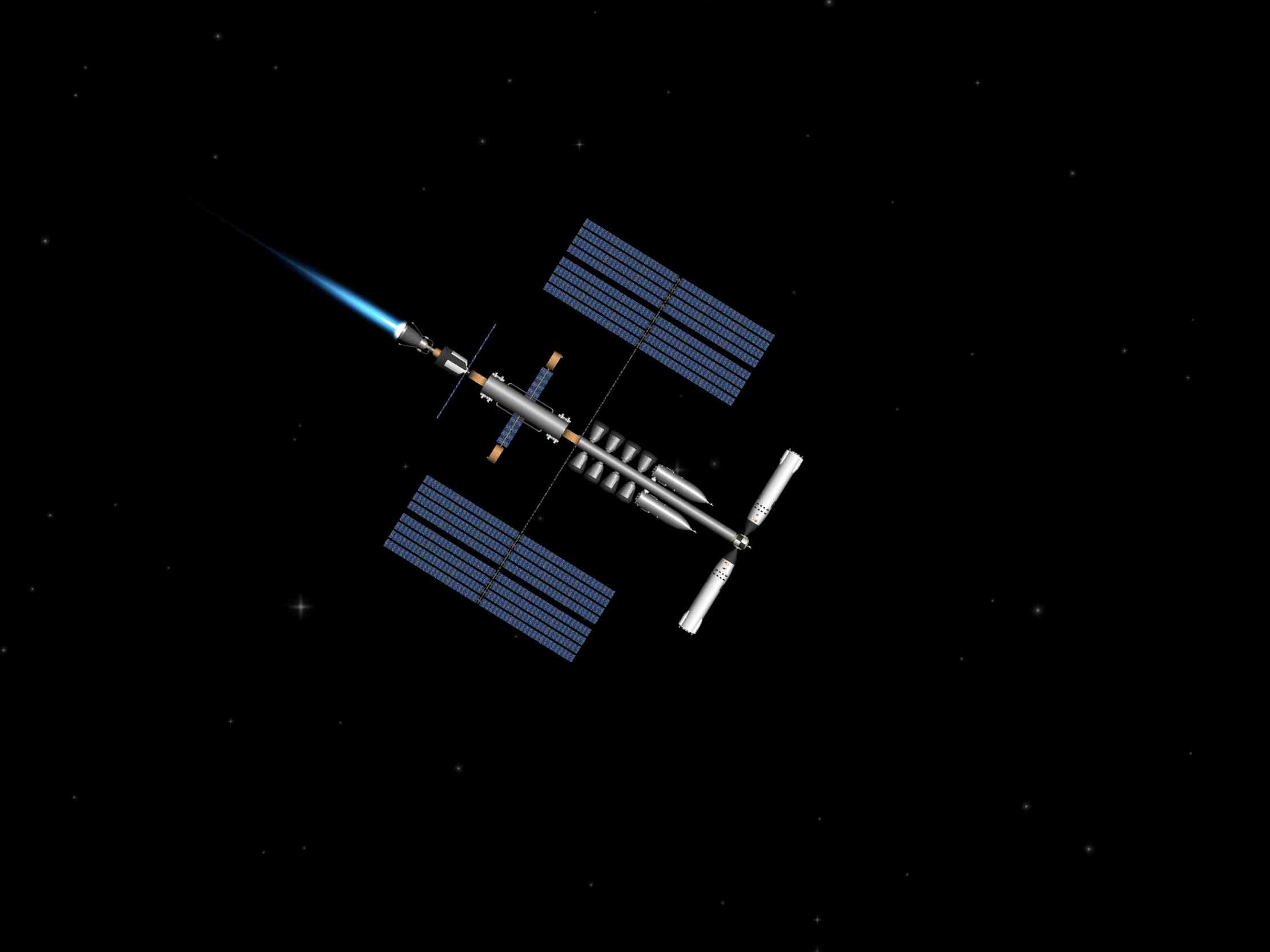 Judgement Day Space Station Blueprint for Spaceflight Simulator