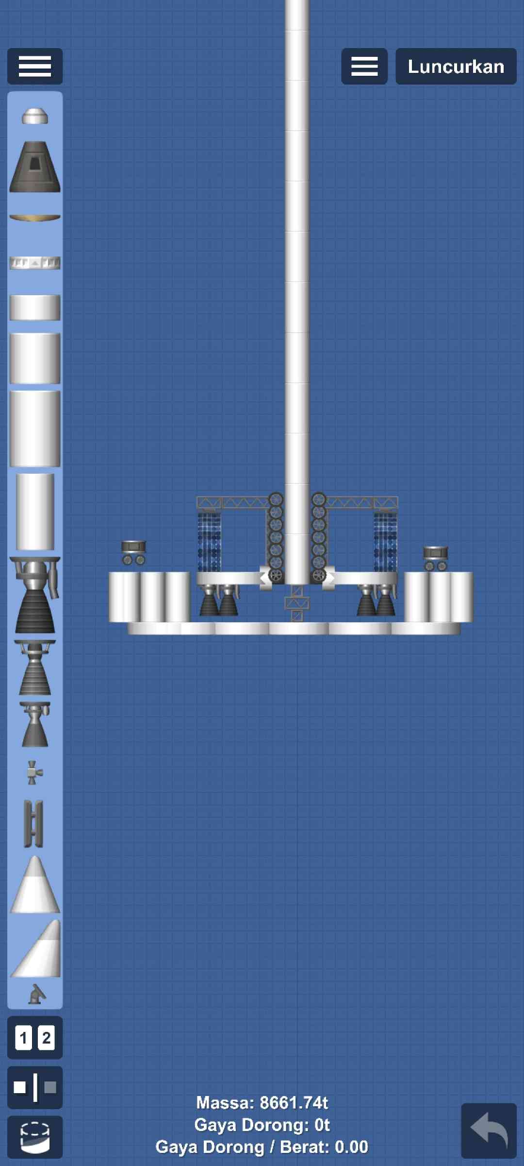 Longest lift in sfs Blueprint for Spaceflight Simulator