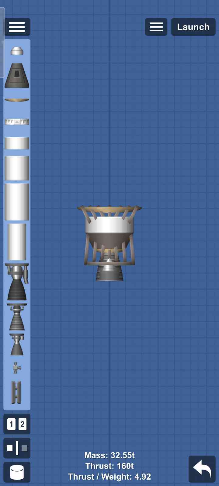 Nuclear engine Blueprint for Spaceflight Simulator