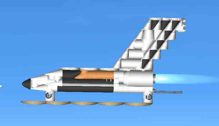 Plane (like space shuttle) Blueprint for Spaceflight Simulator