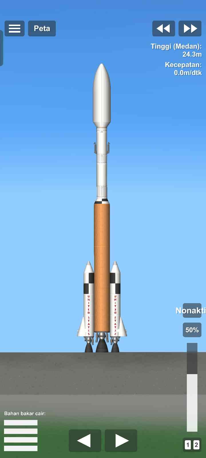 Rocket with rover Blueprint for Spaceflight Simulator