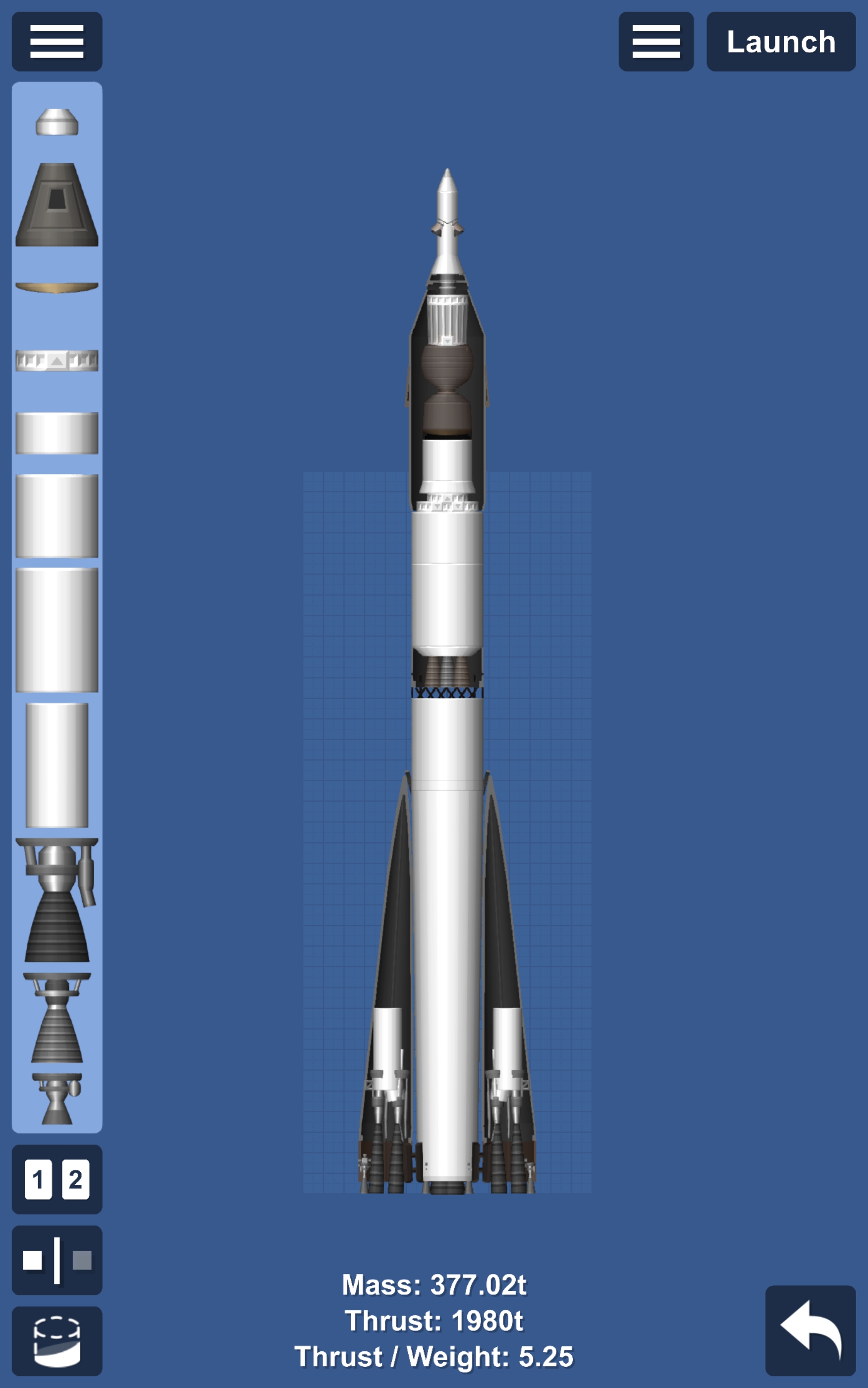 Soyuz 2 Blueprint for Spaceflight Simulator