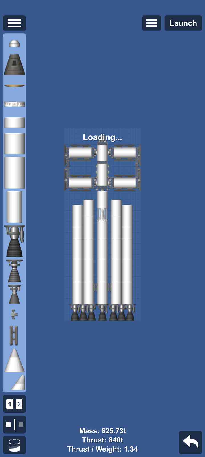 Space Station Satellite part 3 Blueprint for Spaceflight Simulator