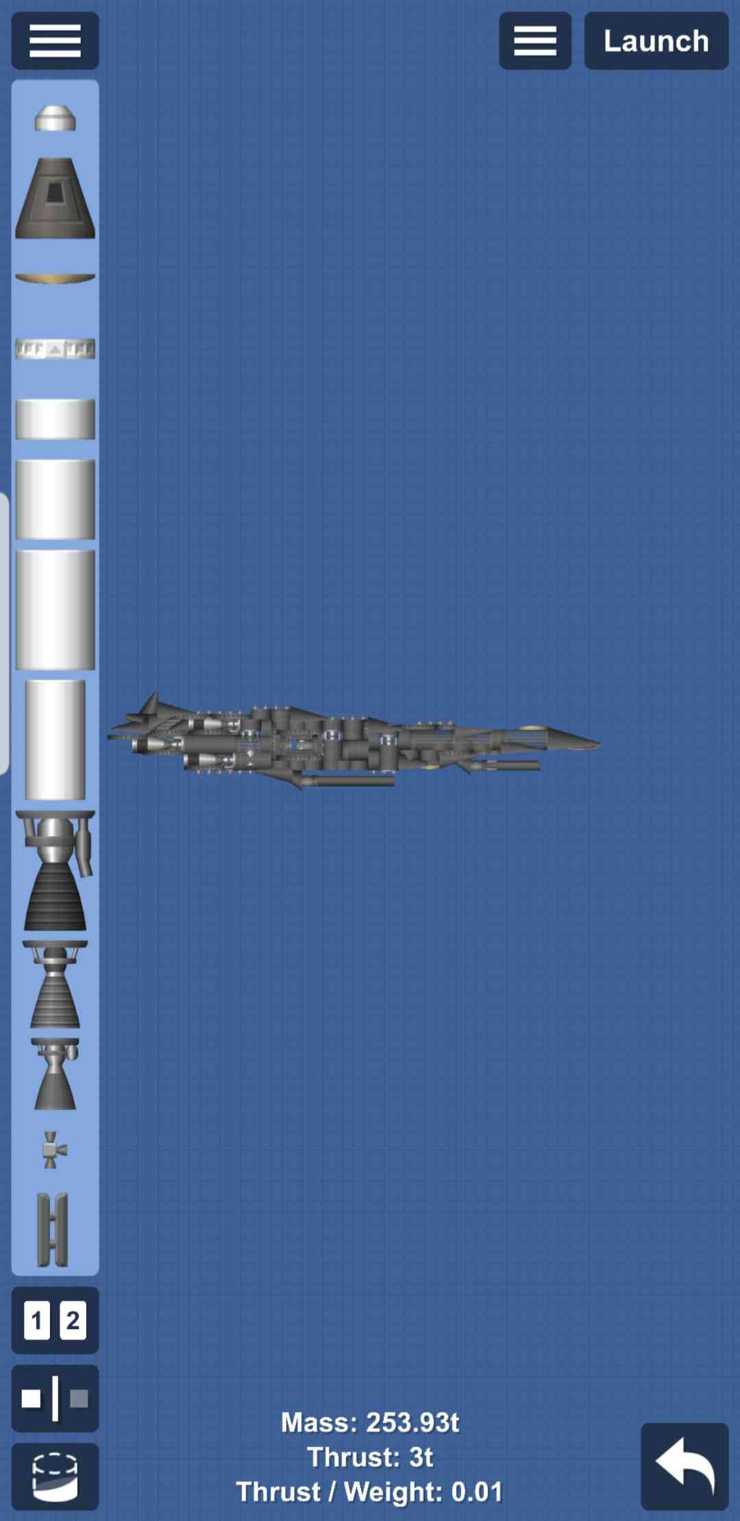 Space ship Blueprint for Spaceflight Simulator