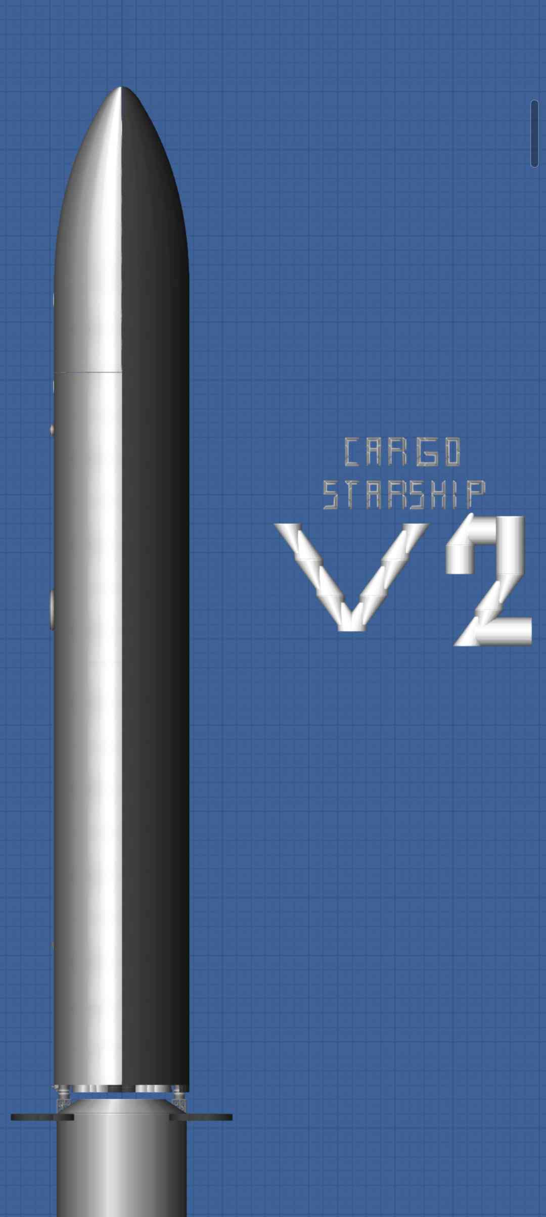 Starship v2 Blueprint for Spaceflight Simulator