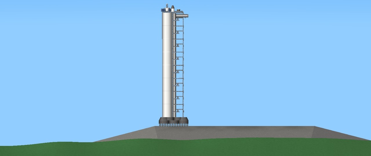 Decorative Tower Blueprint for Spaceflight Simulator