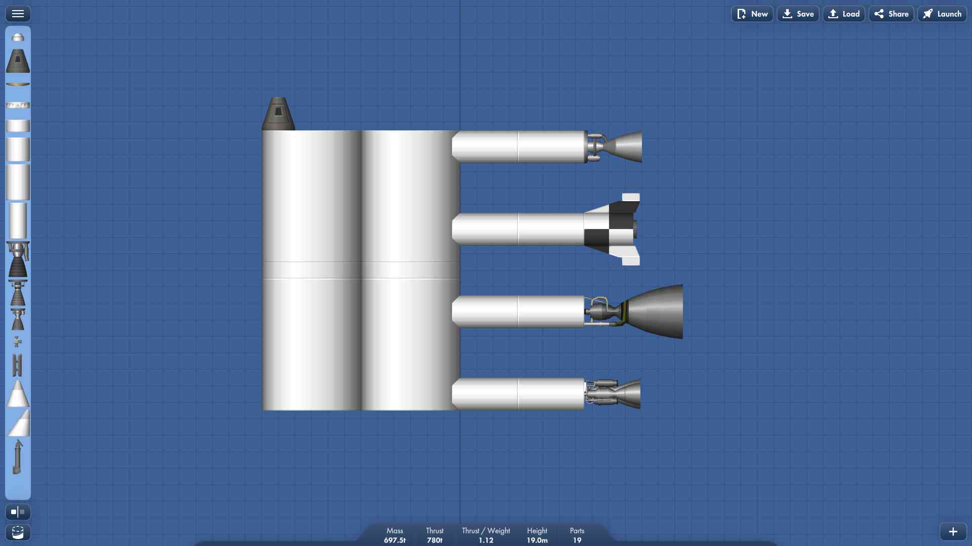 Wind Tunnel for Engines Blueprint for Spaceflight Simulator